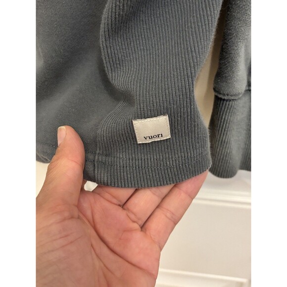 Vuori Restore Oversized Crew Sweatshirt Womens XL Green Gray Pullover VW265 - Picture 2 of 9